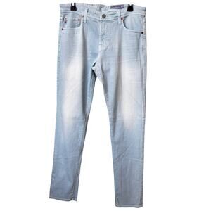 New AG Adriano Goldschmied Men's Blue Cloud Slim Fit Denim Jeans Size 32X33